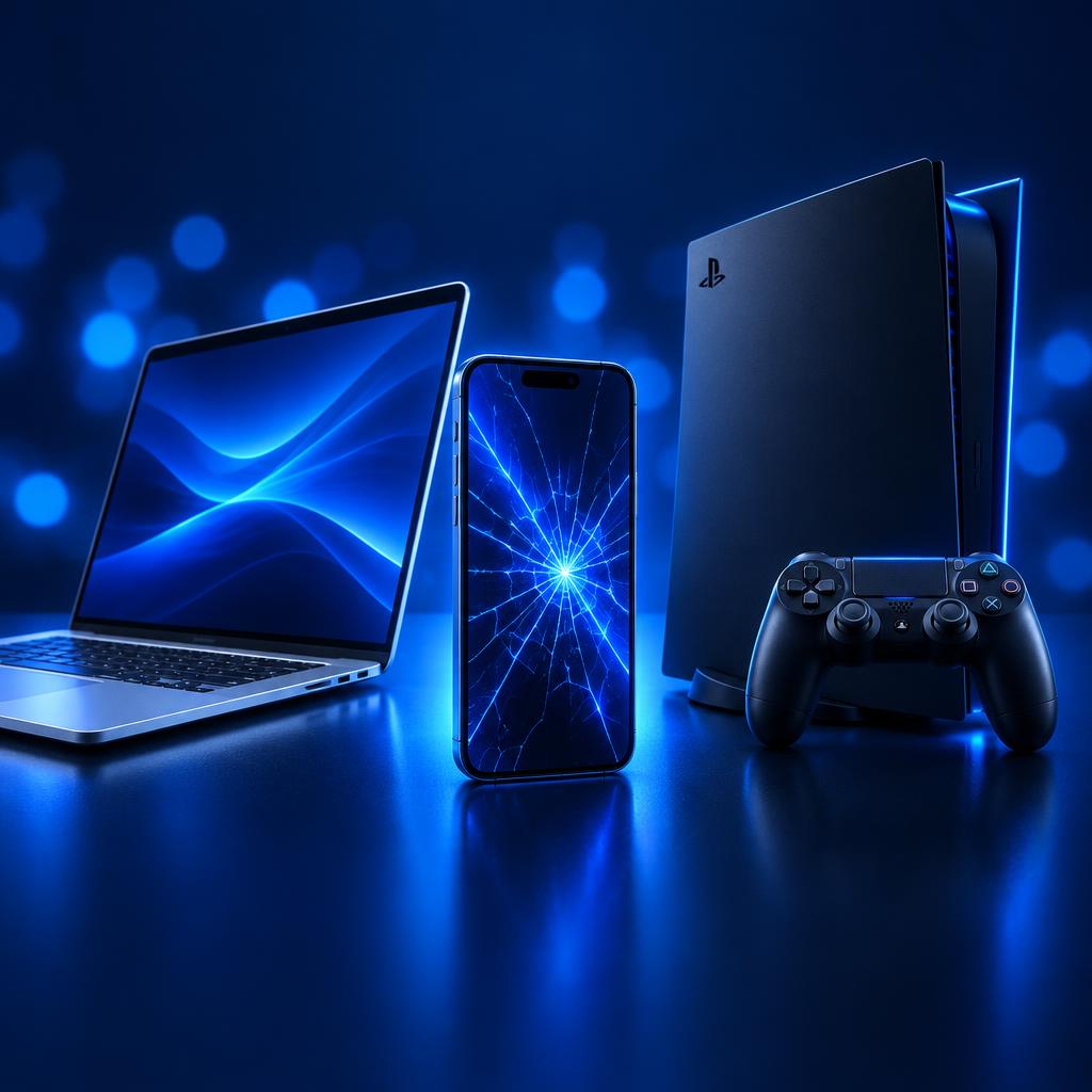 Smartphone, ordinateur portable et console de jeux
